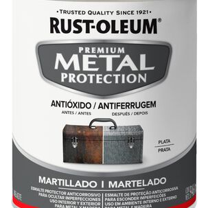 Esmalte Anticorrosivo Metal 946ml Plata Martillado Rustoleum